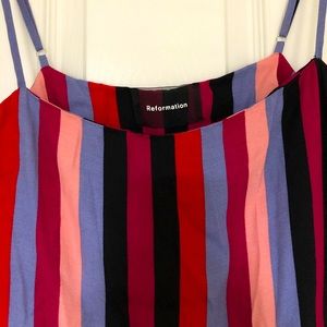 Reformation dress, pretty stripes size 6